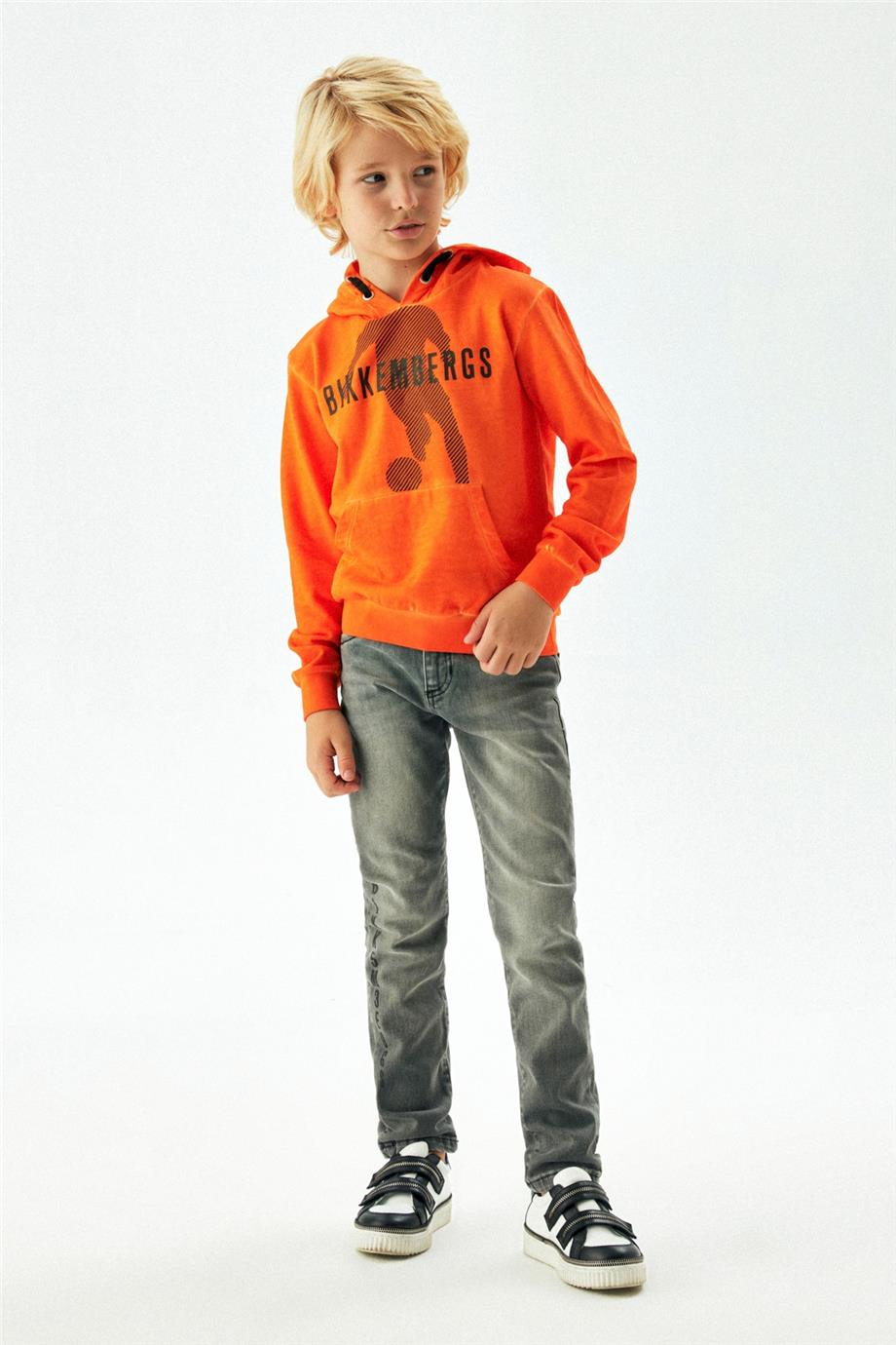 Bikkembergs Erkek Çocuk Oranj Sweatshirt