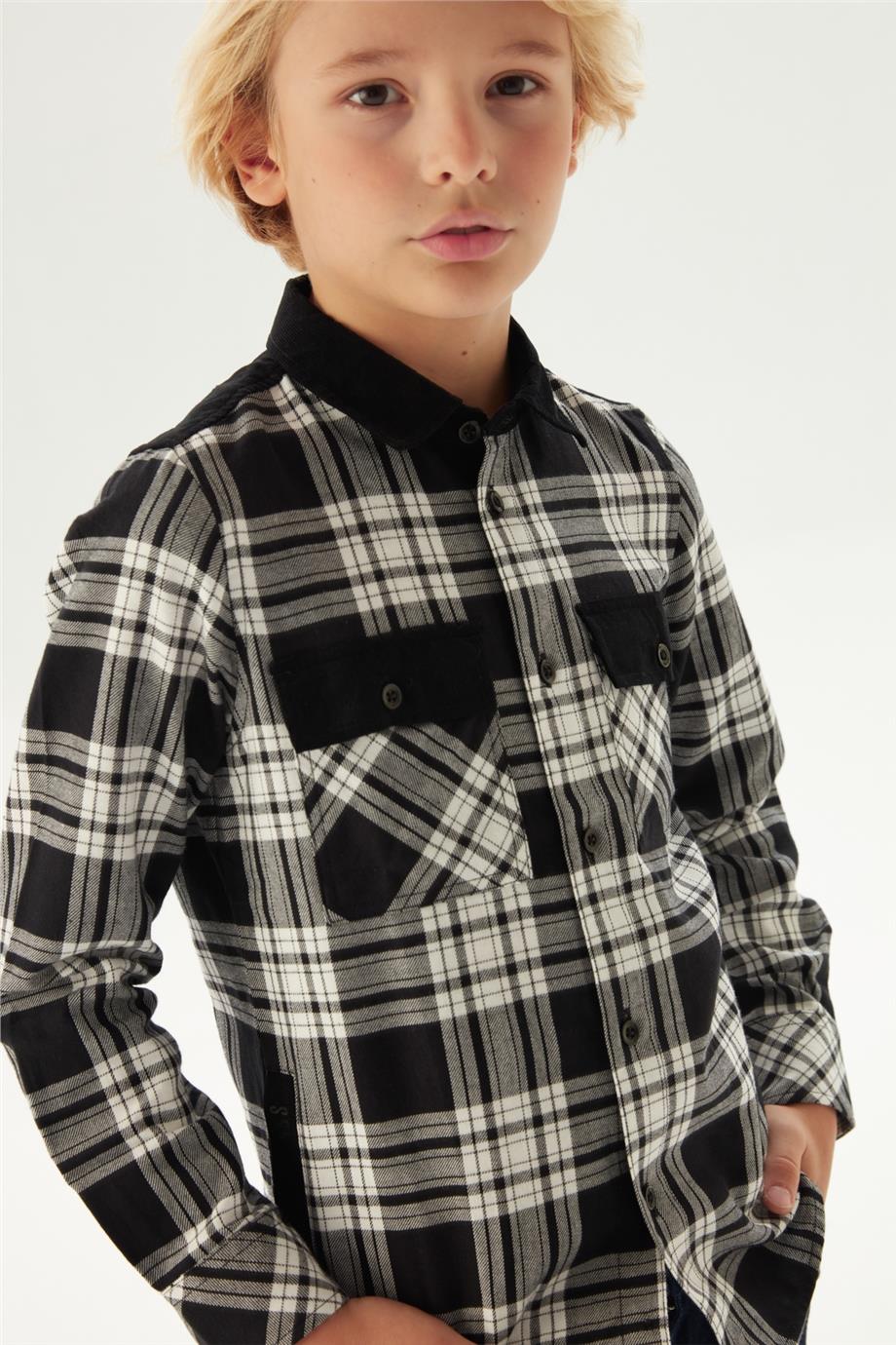 Bikkembergs Erkek Çocuk Siyah Gömlek