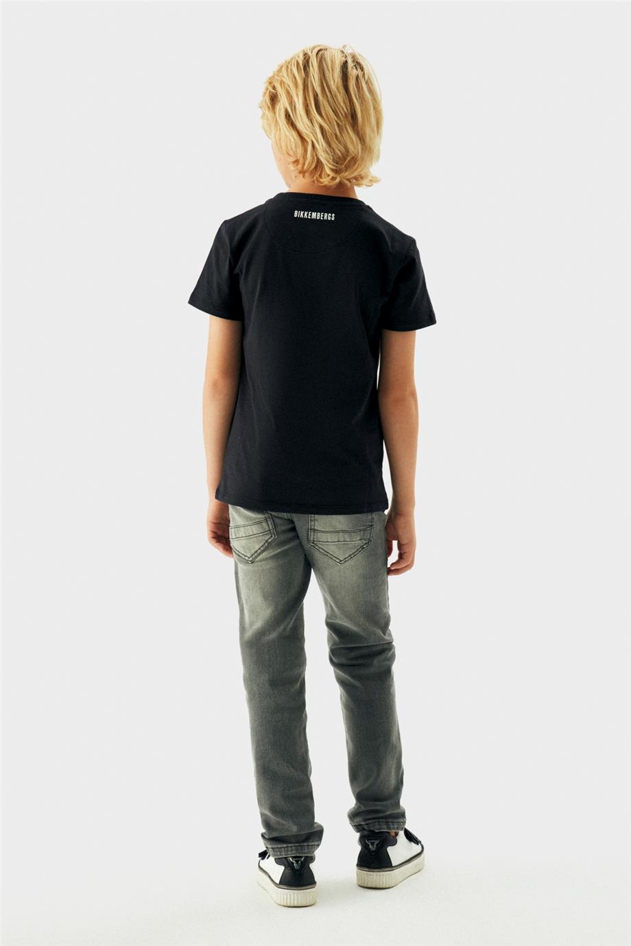 Bikkembergs Erkek Çocuk Siyah T-Shirt