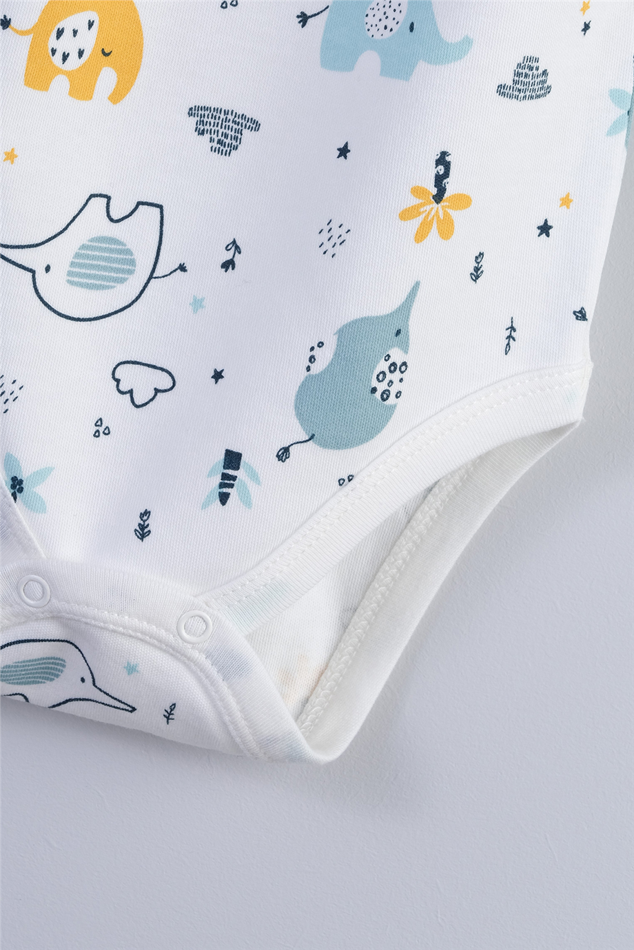 Bondberro Baby Boy Interlock Envelope Neck BodysuitBondberro Baby Boy Interlock Envelope Neck Bodysuit