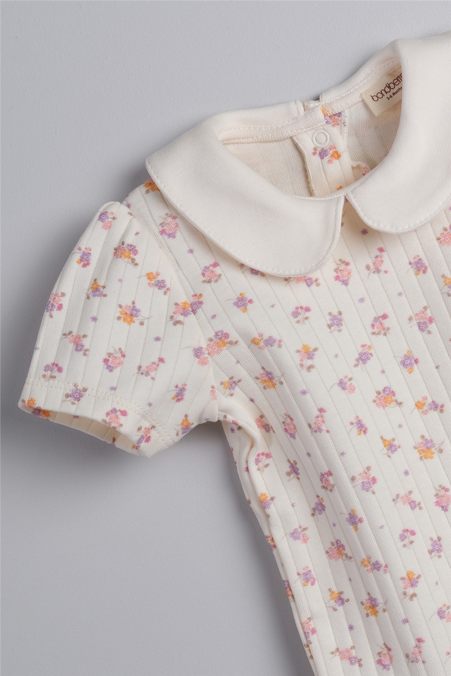 Bondberro Kız Bebek Bebe Yaka Çiçek Baskılı Bebek ve Çocuk Zıbın %100 PamukluBondberro Kız Bebek Bebe Yaka Çiçek Baskılı Bebek ve Çocuk Zıbın %100 Pamuklu