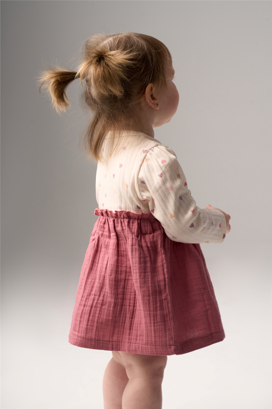 Bondberro Baby Girl Heart Print DressBondberro Baby Girl Heart Print Dress