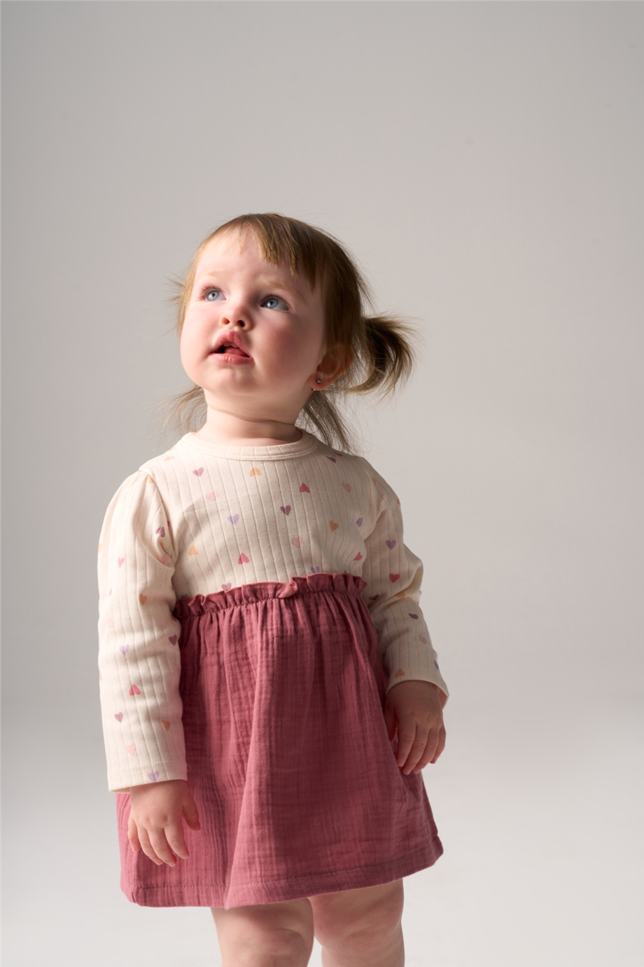 Bondberro Baby Girl Heart Print DressBondberro Baby Girl Heart Print Dress