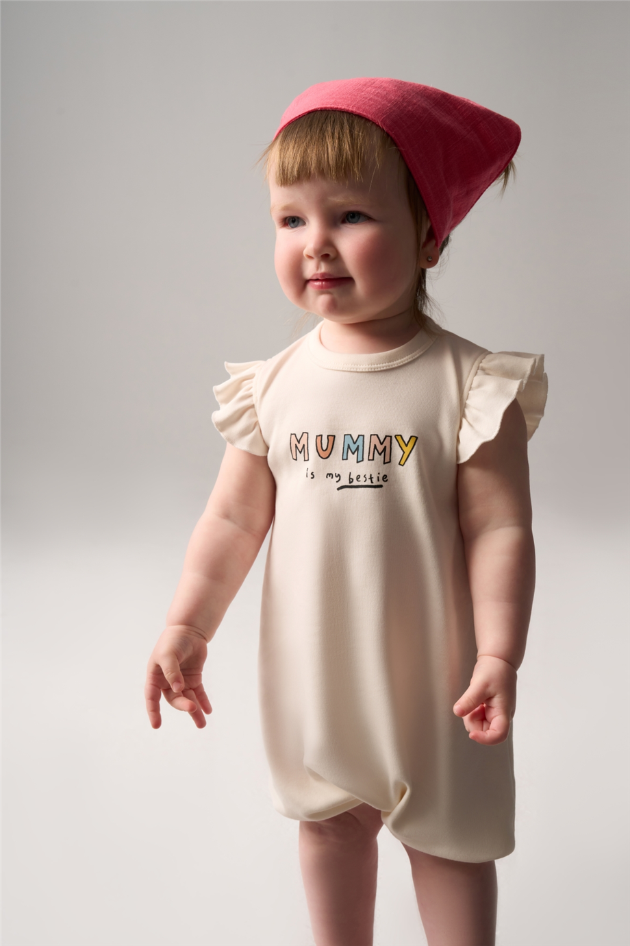 Bondberro Baby Girl Modal Jersey Fabric Printed JumpsuitBondberro Baby Girl Modal Jersey Fabric Printed Jumpsuit