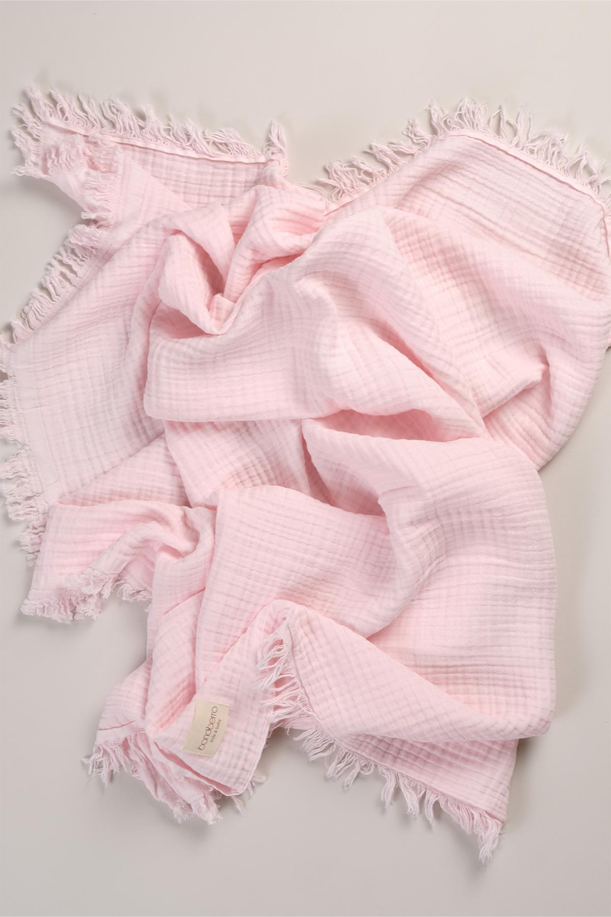 Bonderro 4 Katlı Müslin Saçaklı BattaniyeBonderro 4 Katlı Müslin Saçaklı Battaniye