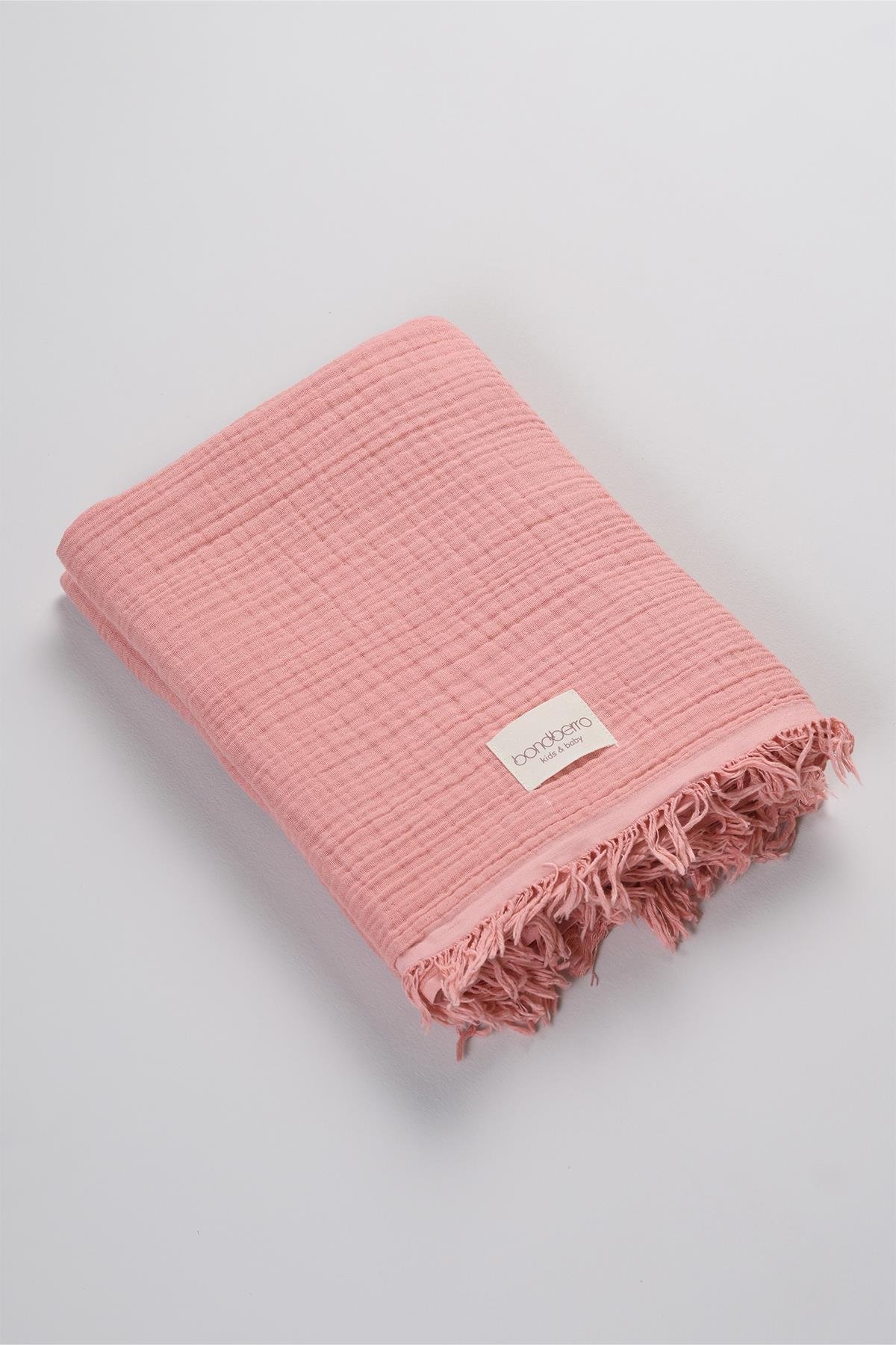 Bonderro 4 Katlı Müslin Saçaklı BattaniyeBonderro 4 Katlı Müslin Saçaklı Battaniye