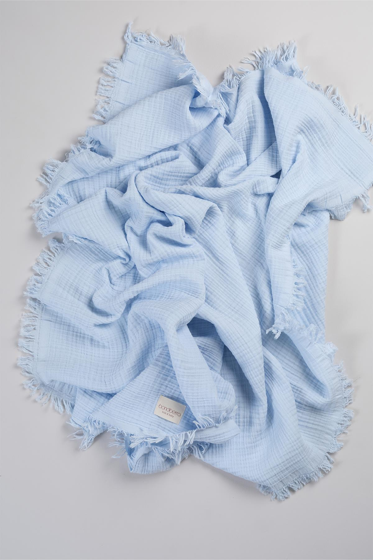 Bonderro 4 Katlı Müslin Saçaklı BattaniyeBonderro 4 Katlı Müslin Saçaklı Battaniye