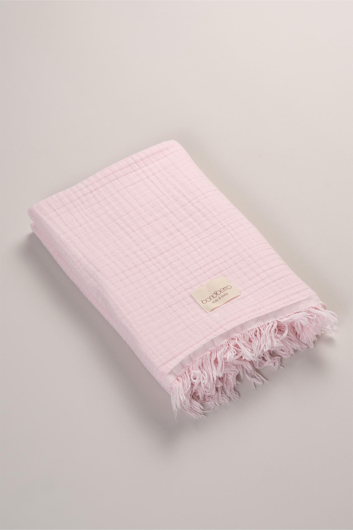 Bonderro 4 Katlı Müslin Saçaklı BattaniyeBonderro 4 Katlı Müslin Saçaklı Battaniye