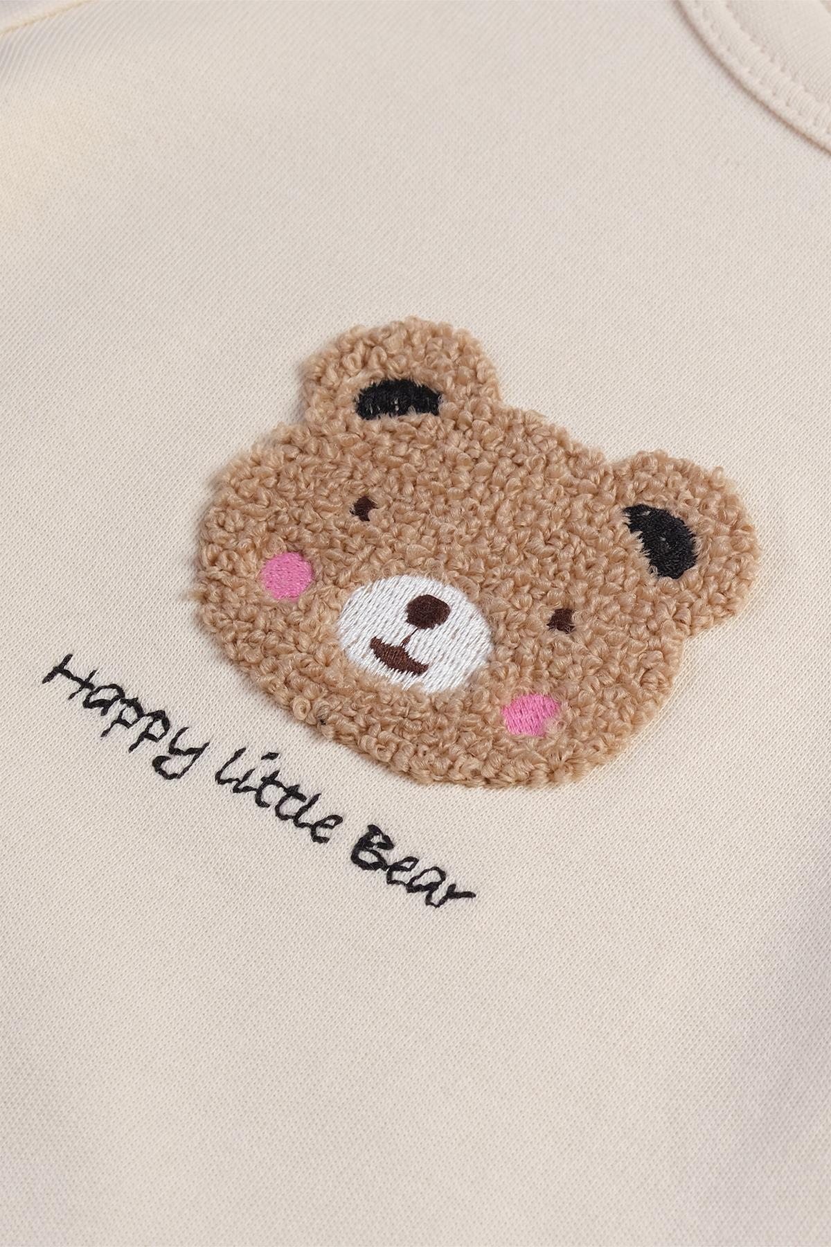 Bonderro Ayıcık Nakışlı Uzun Kol Body ZıbınBonderro Ayıcık Nakışlı Uzun Kol Body Zıbın