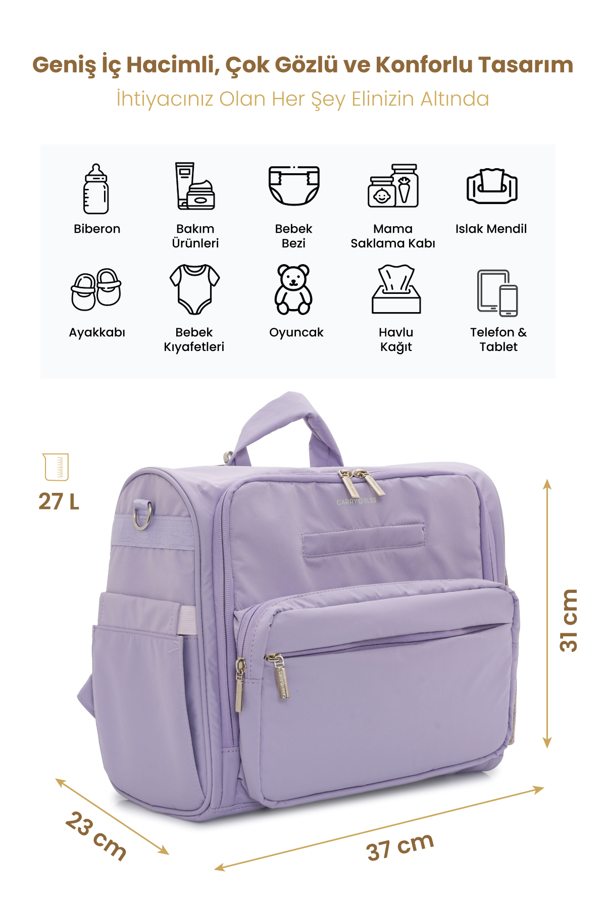 Carrybliss Anne Bebek Sırt ÇantasıCarrybliss Anne Bebek Sırt Çantası