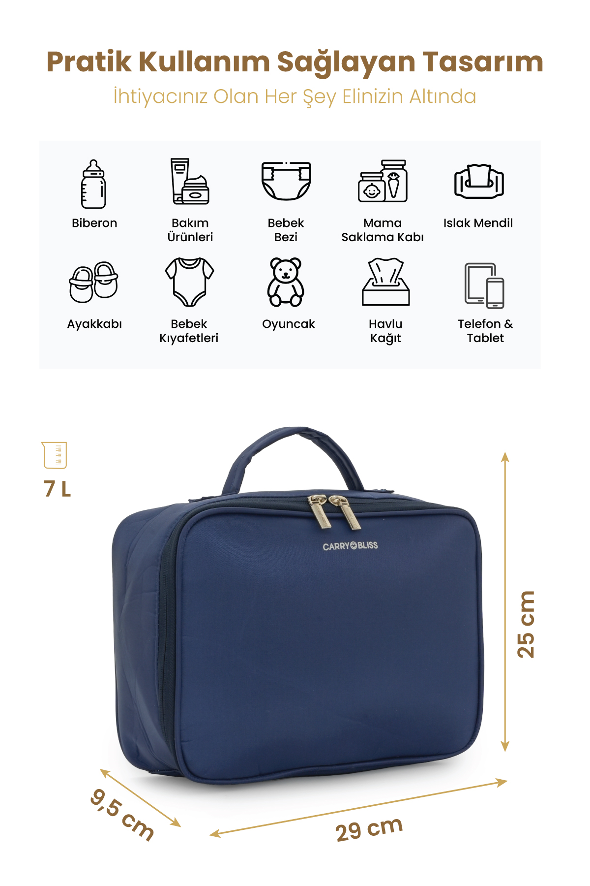 Carrybliss Bez Düzenleme ÇantasıCarrybliss Bez Düzenleme Çantası