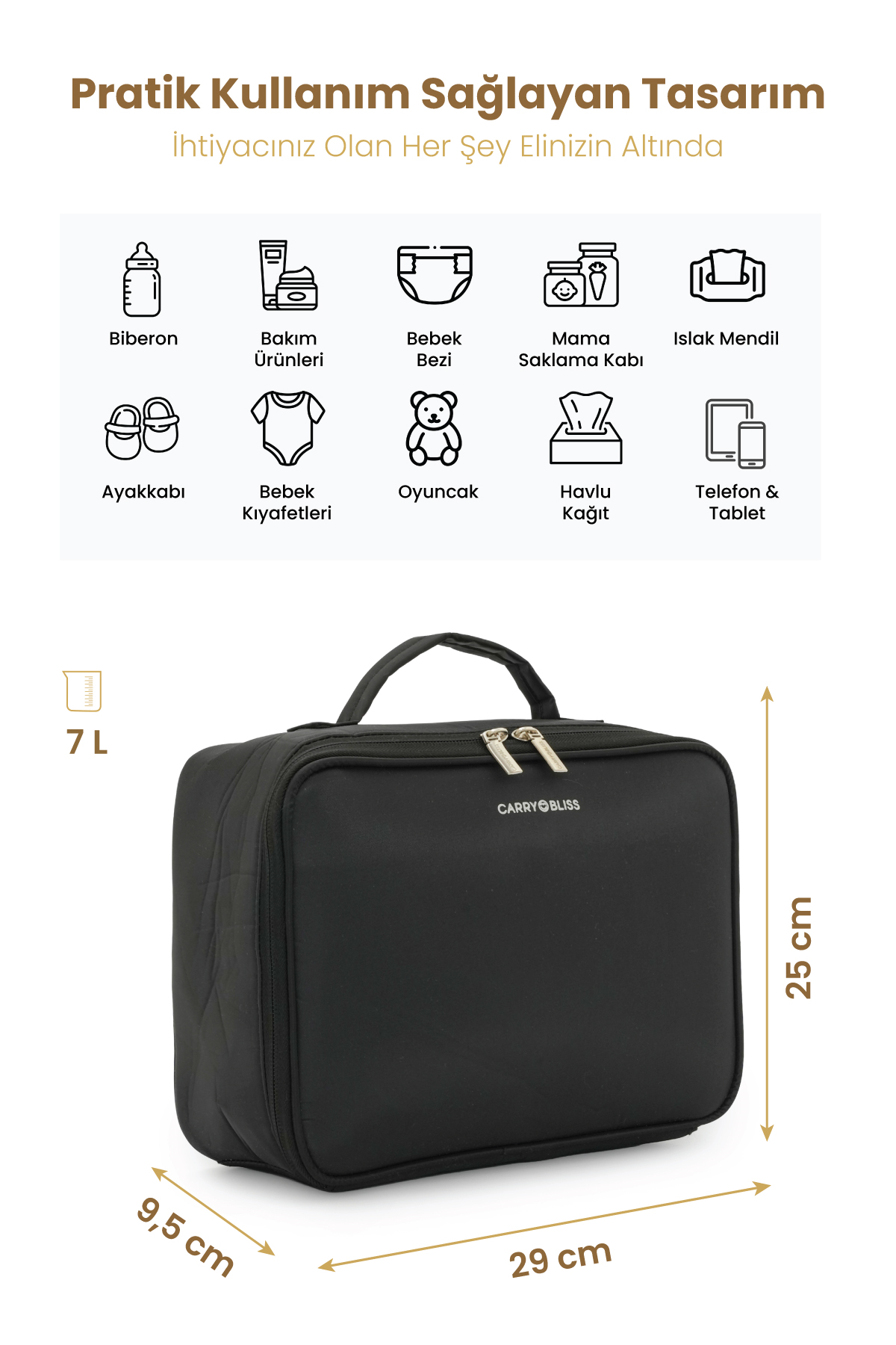 Carrybliss Bez Düzenleme ÇantasıCarrybliss Bez Düzenleme Çantası