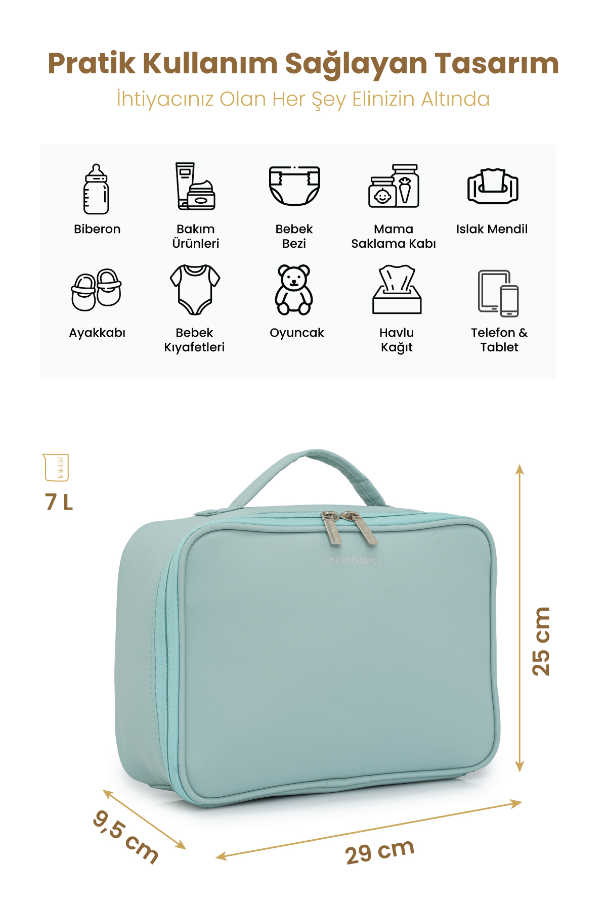 Carrybliss Bez Düzenleme ÇantasıCarrybliss Bez Düzenleme Çantası