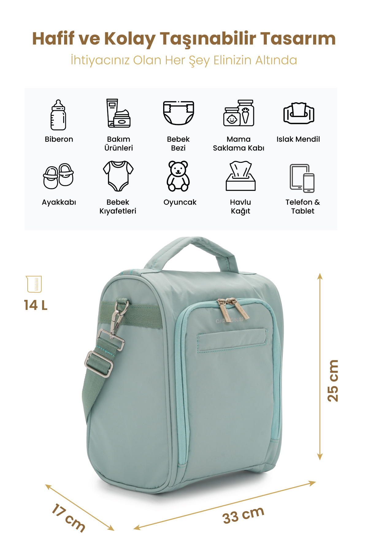 Carrybliss Çapraz Anne ÇantasıCarrybliss Çapraz Anne Çantası