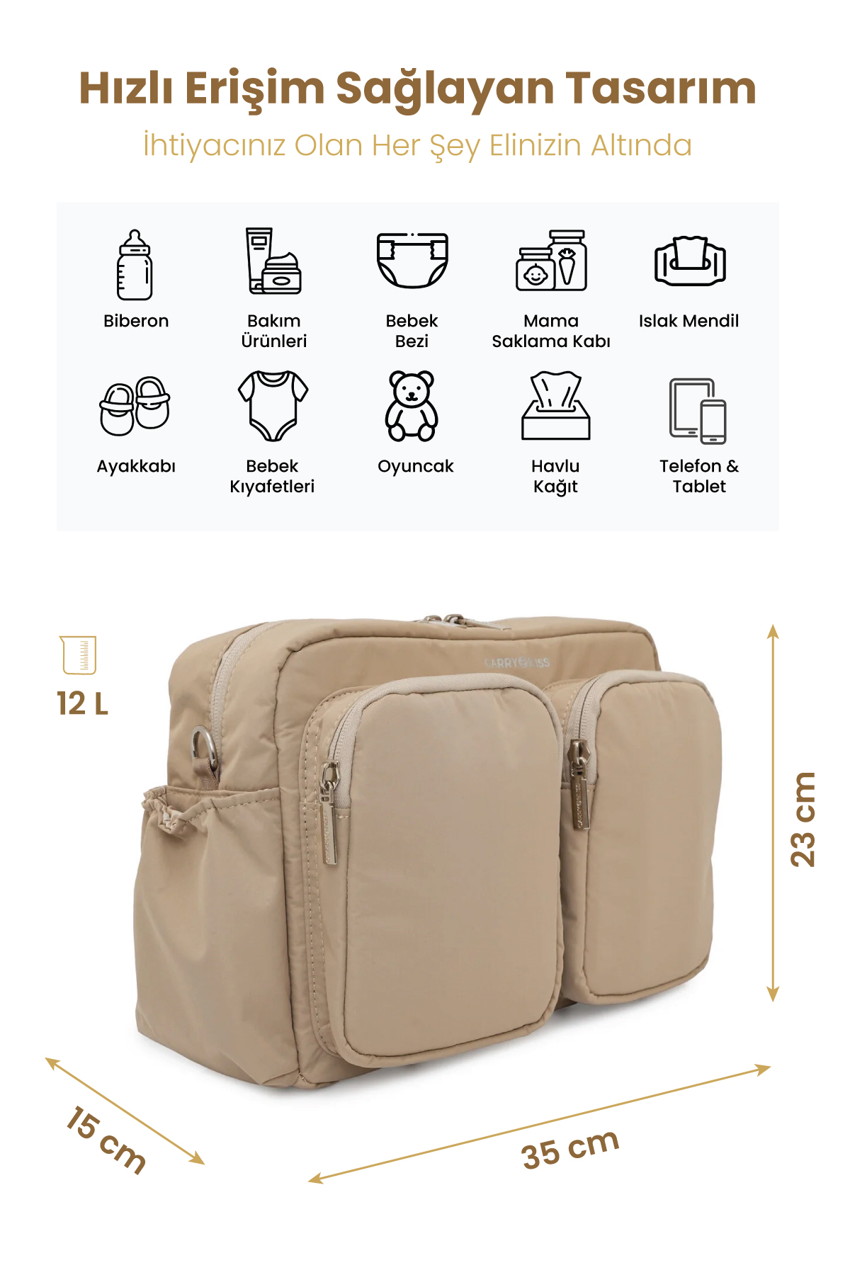 Carrybliss Çok Gözlü Anne Bebek Sırt ÇantasıCarrybliss Çok Gözlü Anne Bebek Sırt Çantası