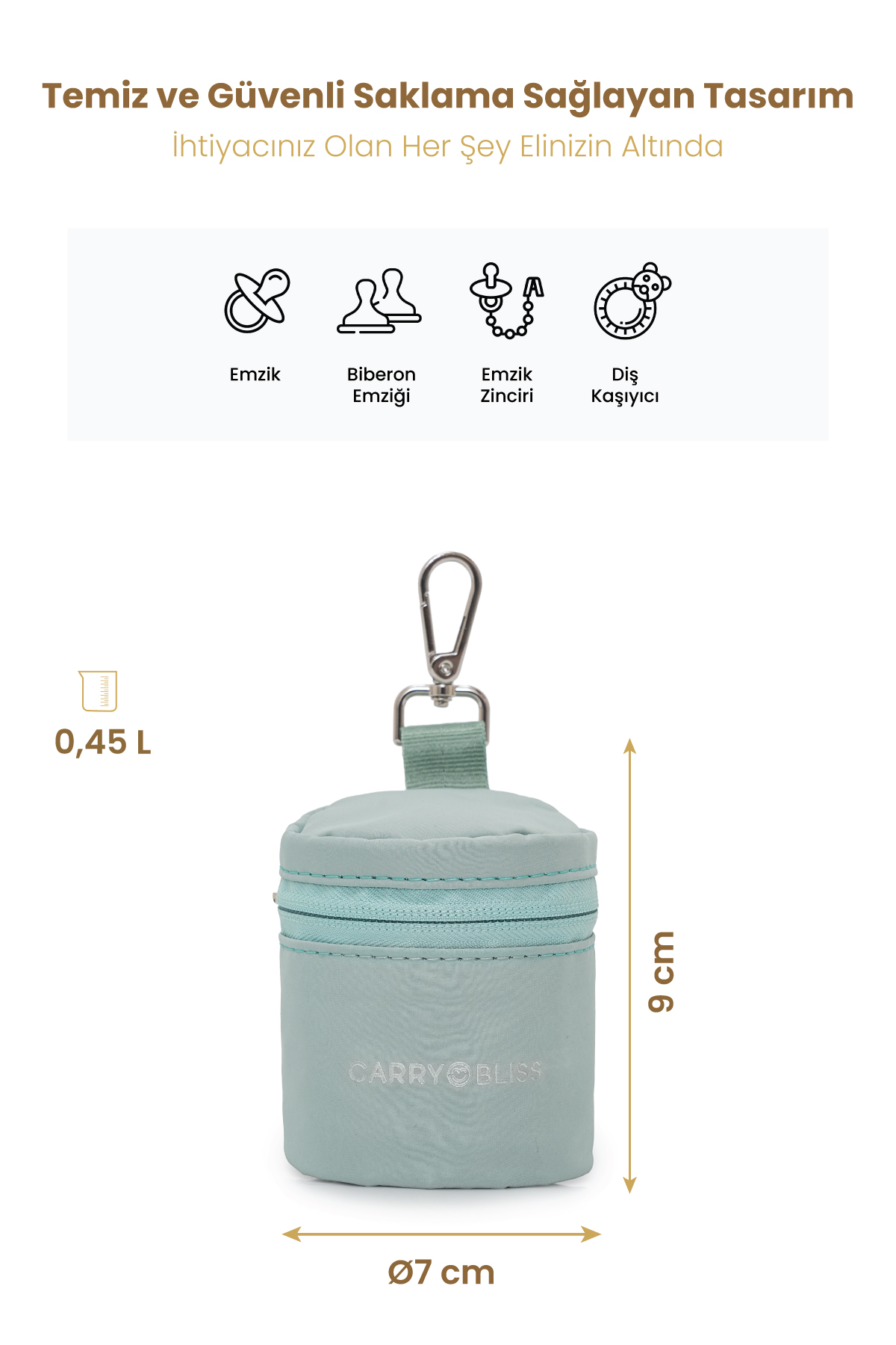 Carrybliss Emzik Saklama ÇantasıCarrybliss Emzik Saklama Çantası