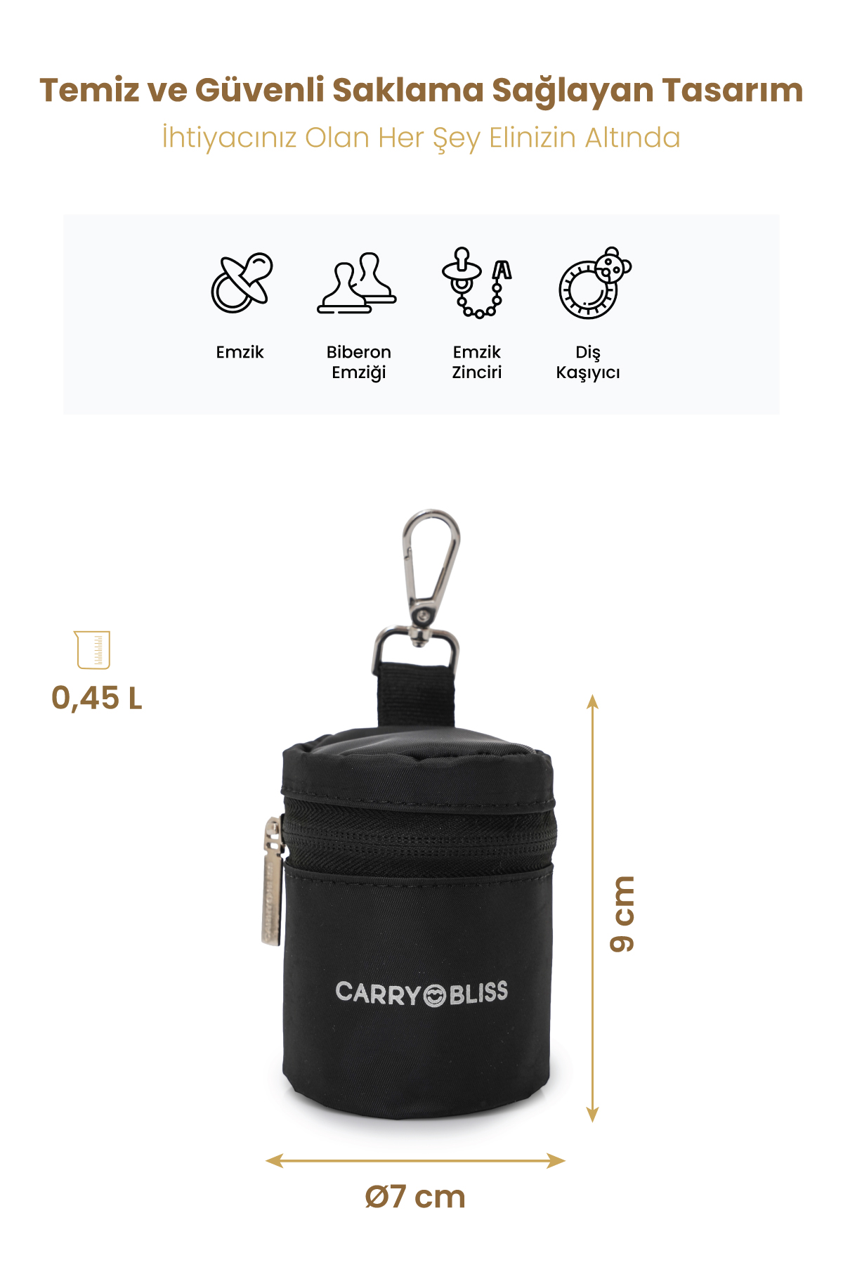 Carrybliss Emzik Saklama ÇantasıCarrybliss Emzik Saklama Çantası