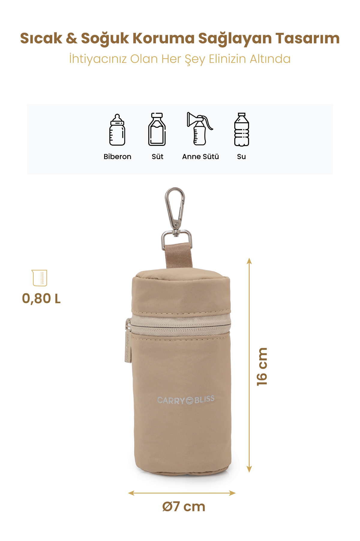 Carrybliss Termal Biberon ve Taşıma ÇantasıCarrybliss Termal Biberon ve Taşıma Çantası