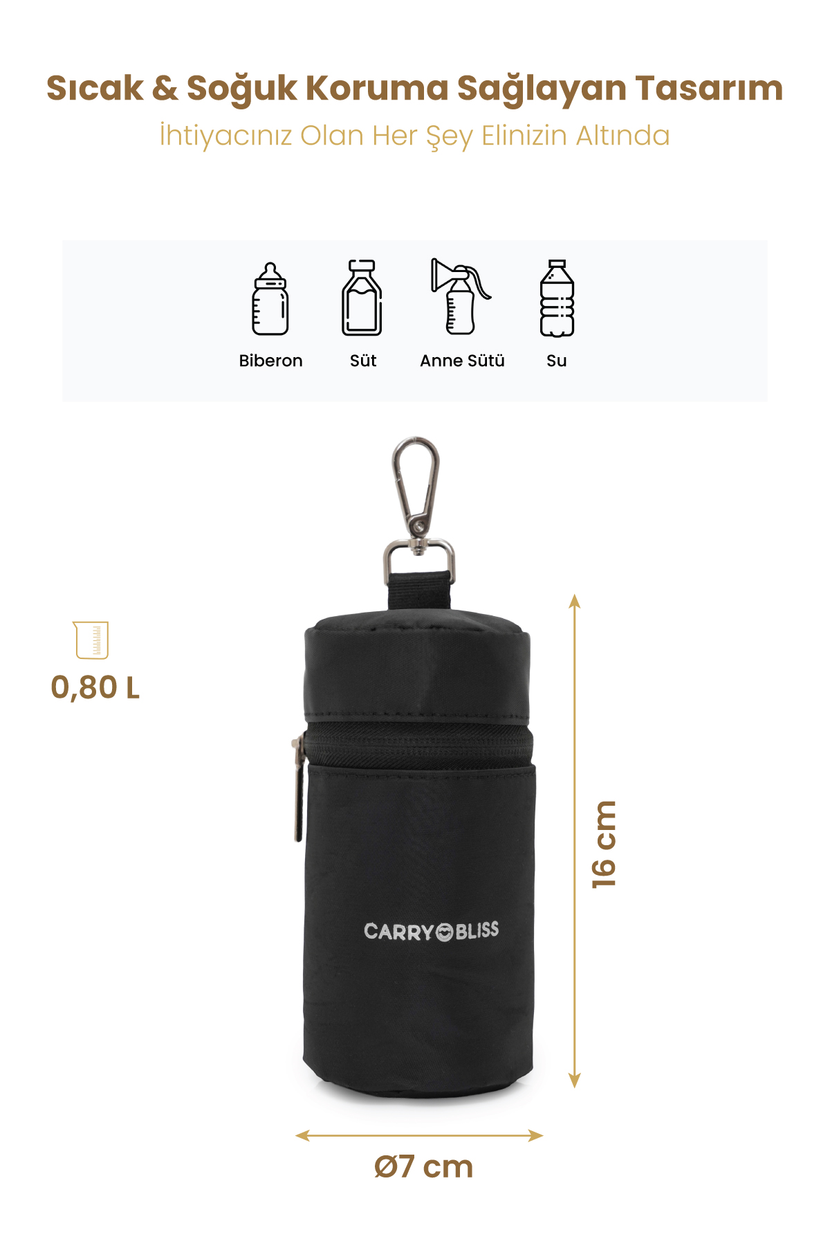 Carrybliss Termal Biberon ve Taşıma ÇantasıCarrybliss Termal Biberon ve Taşıma Çantası