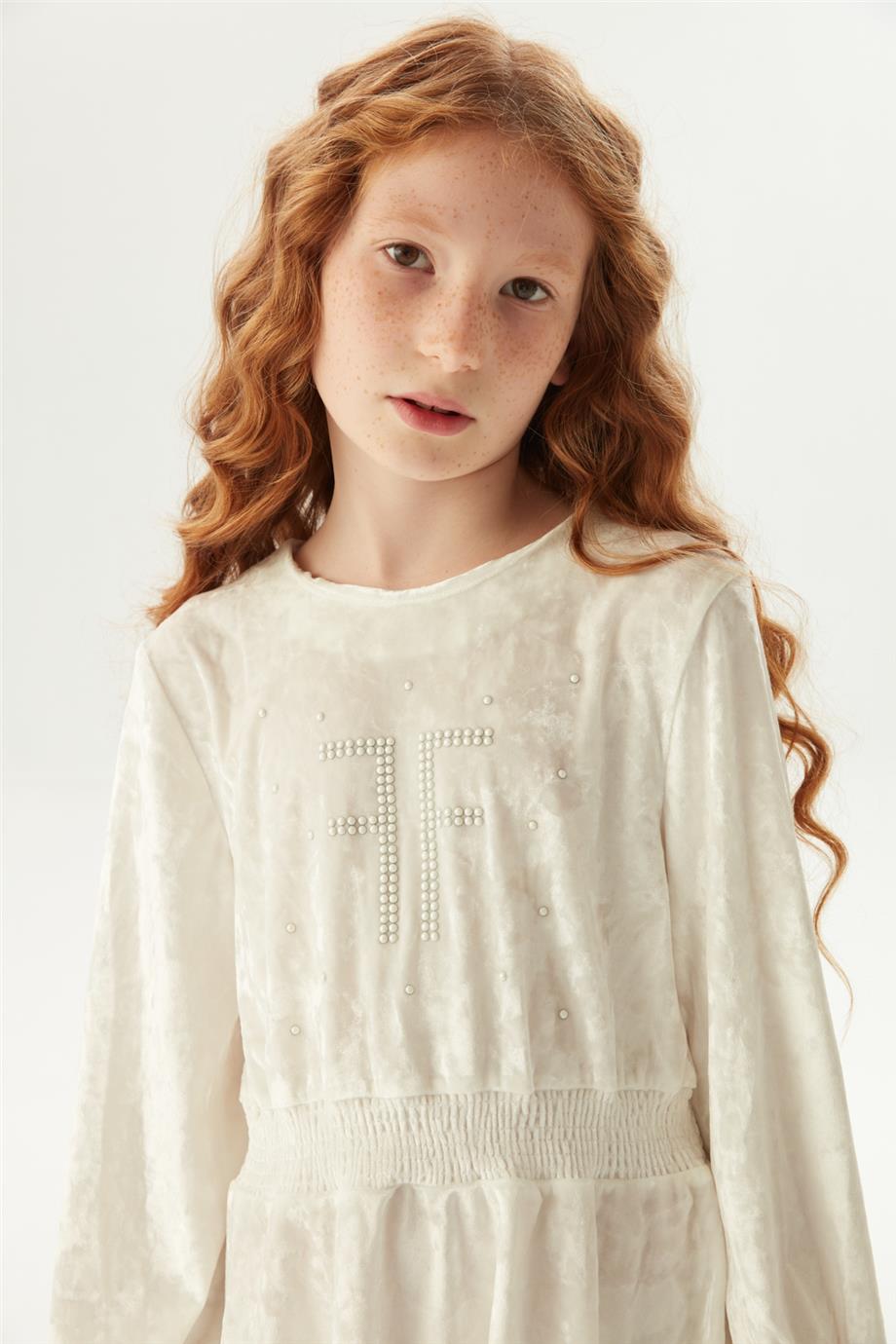 Fracomina Kız Çocuk Beyaz Elbise