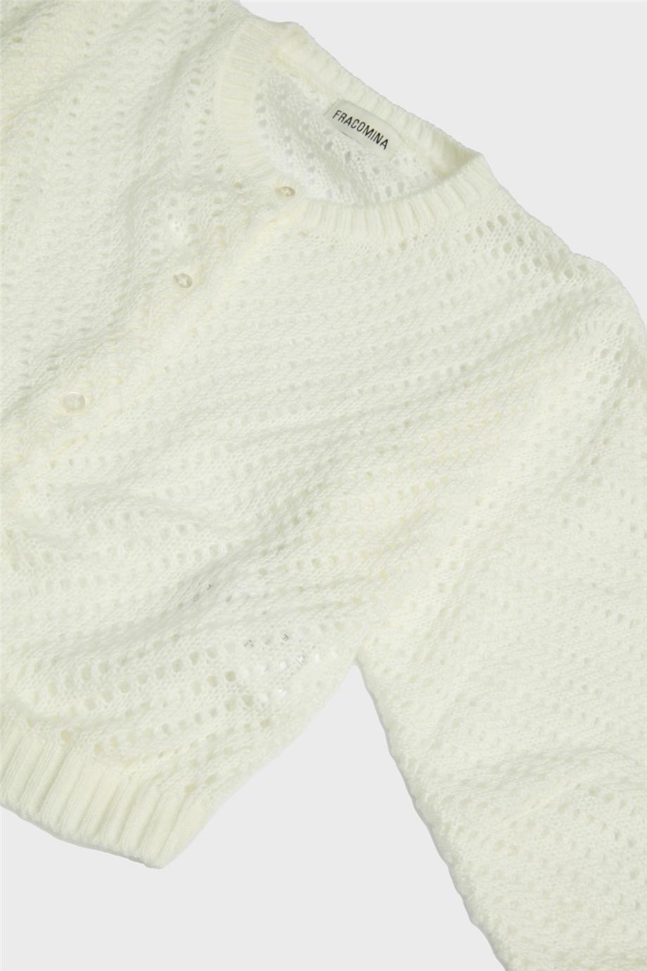 Fracomina Kız Çocuk Beyaz Hırka