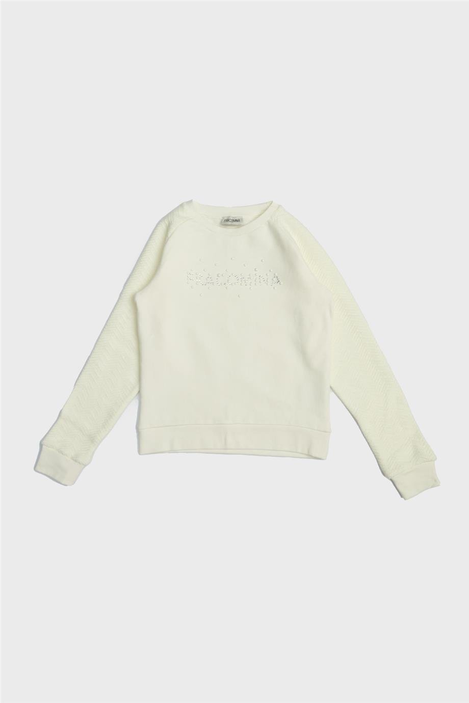 Fracomina Kız Çocuk Beyaz Sweatshirt