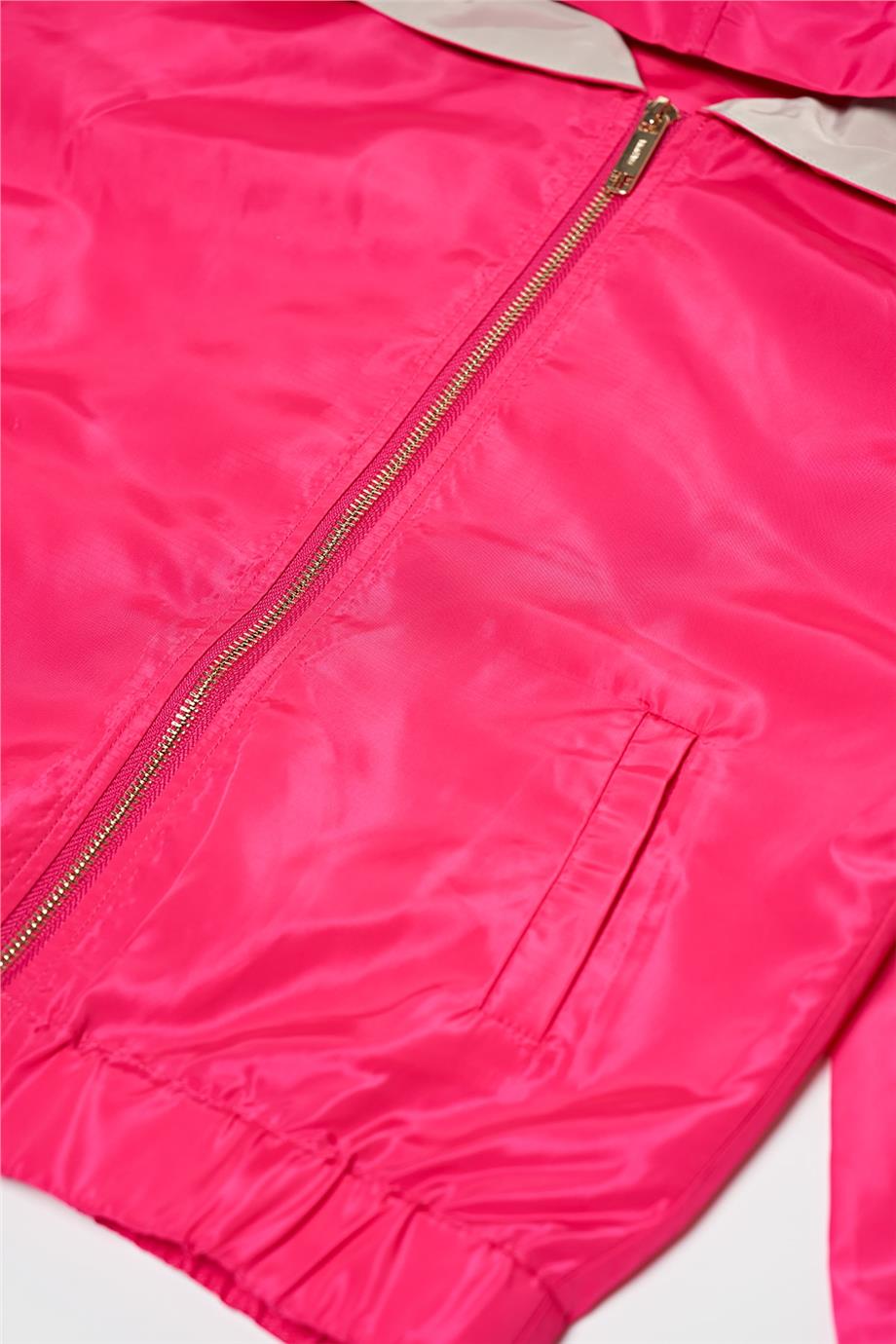 Fracomina Kız Çocuk Fuşya Yağmurluk