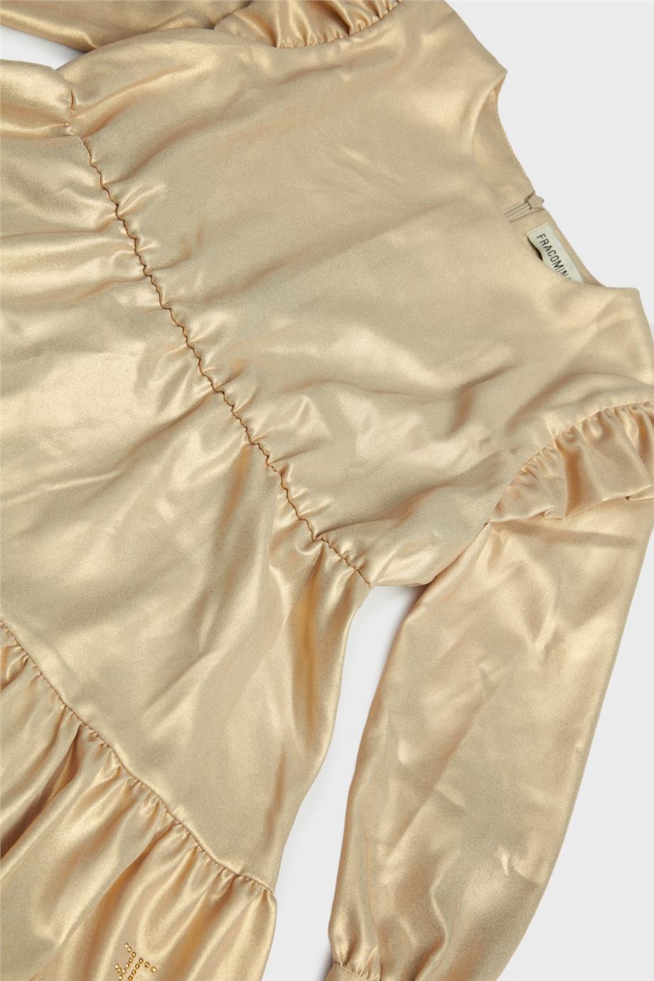 Fracomina Kız Çocuk Gold Elbise