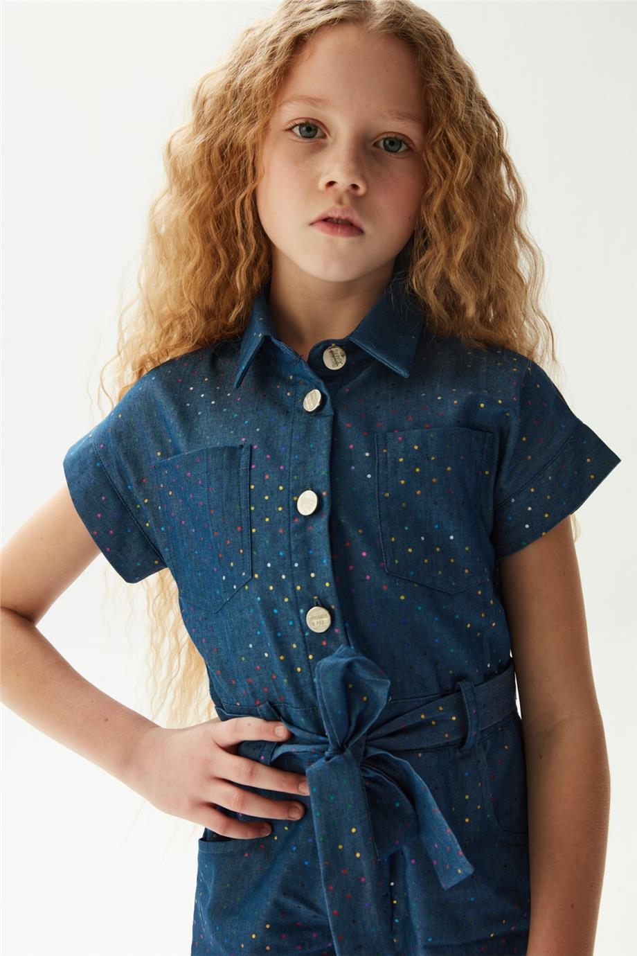 Fracomina Kız Çocuk Mavi Elbise