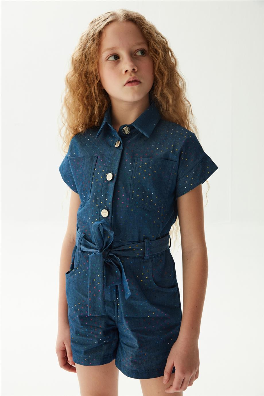 Fracomina Kız Çocuk Mavi Elbise