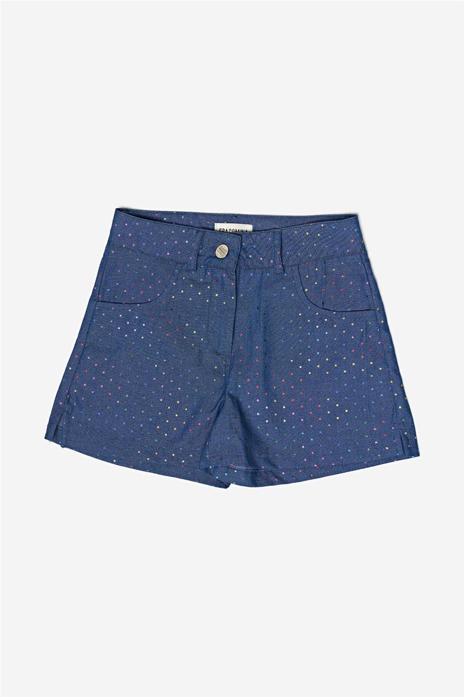 Fracomina Kız Çocuk Mavi Şort