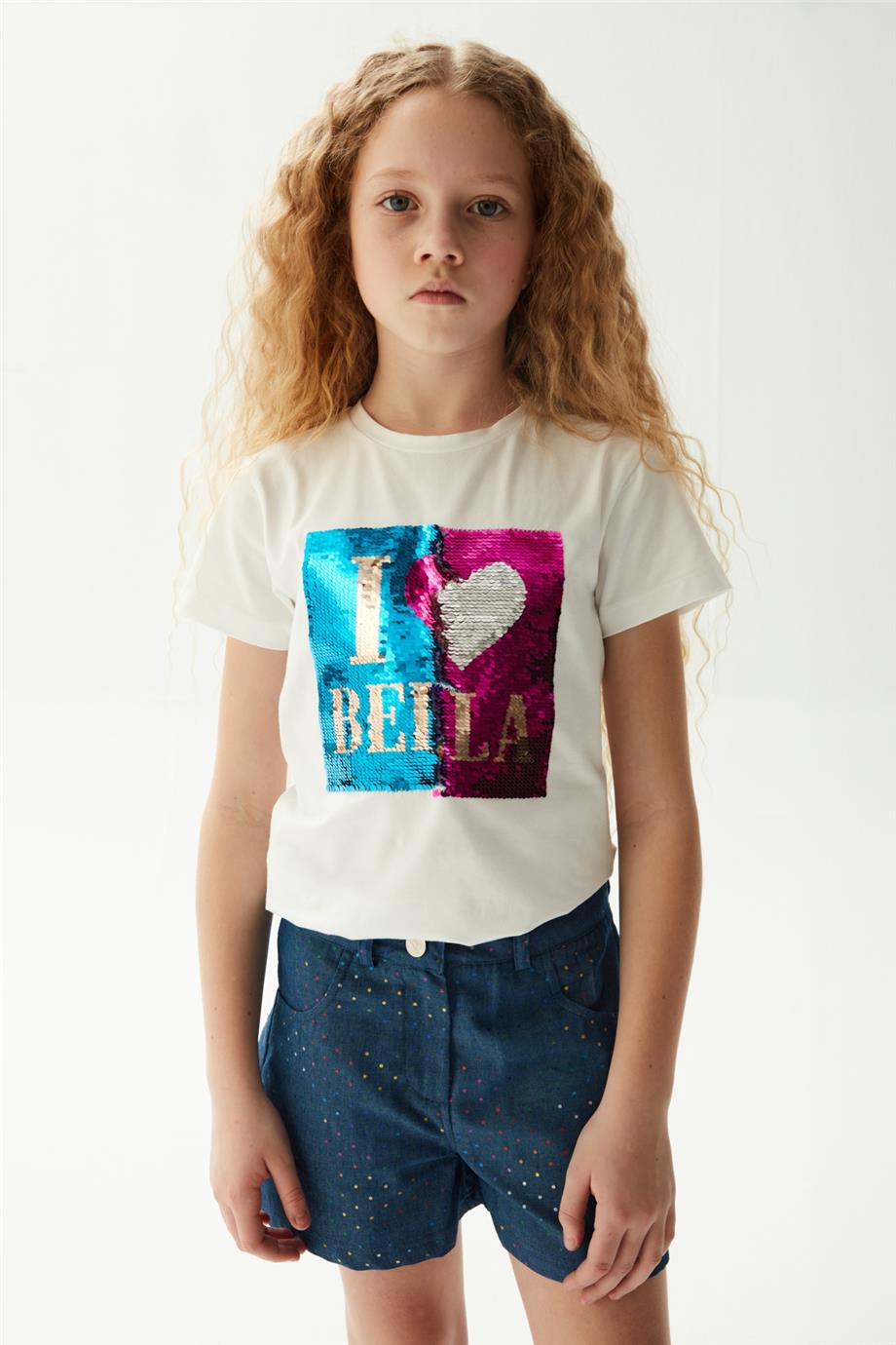 Fracomina Kız Çocuk Mavi Şort