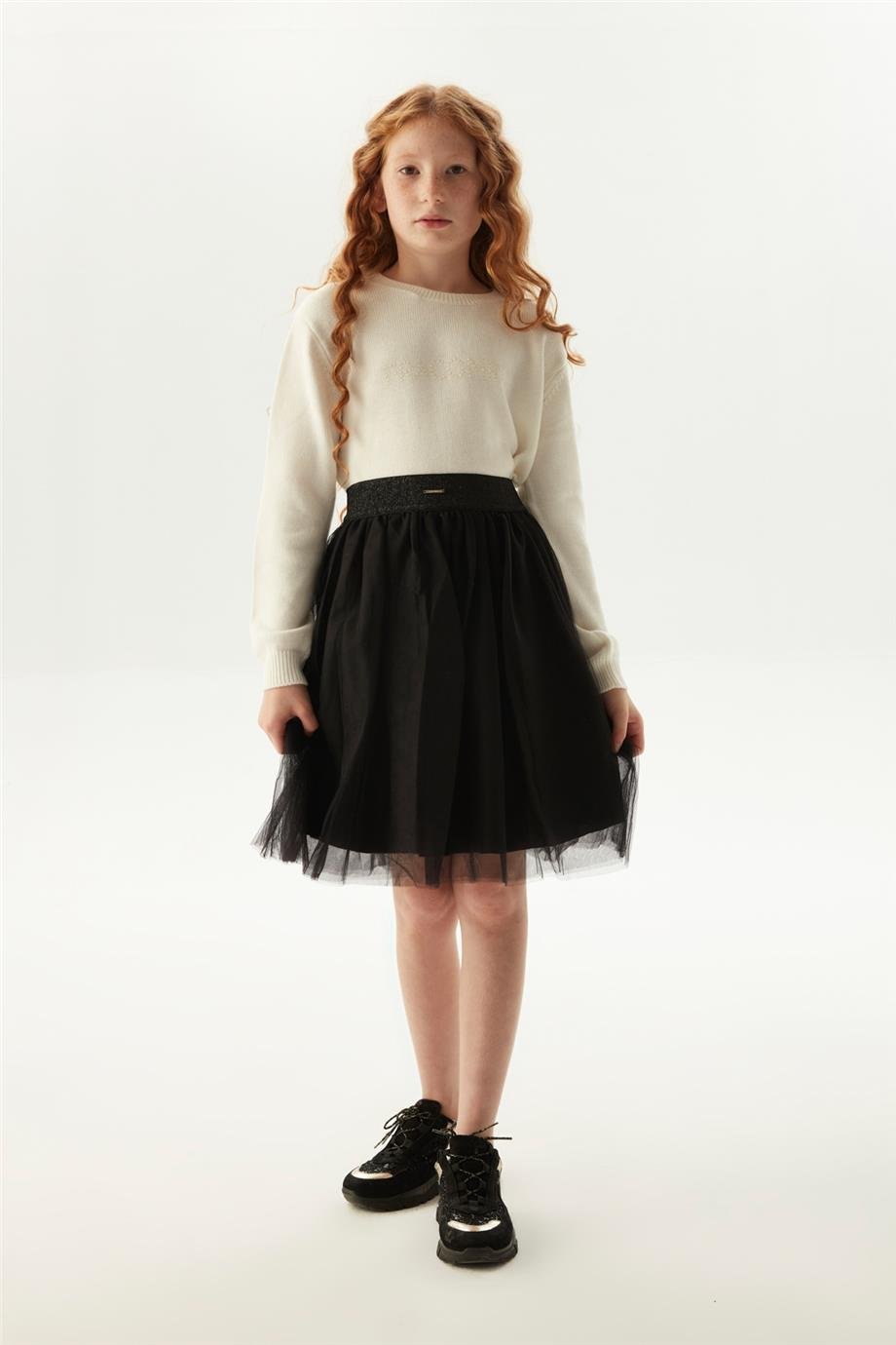 Fracomina Kız Çocuk Siyah Etek