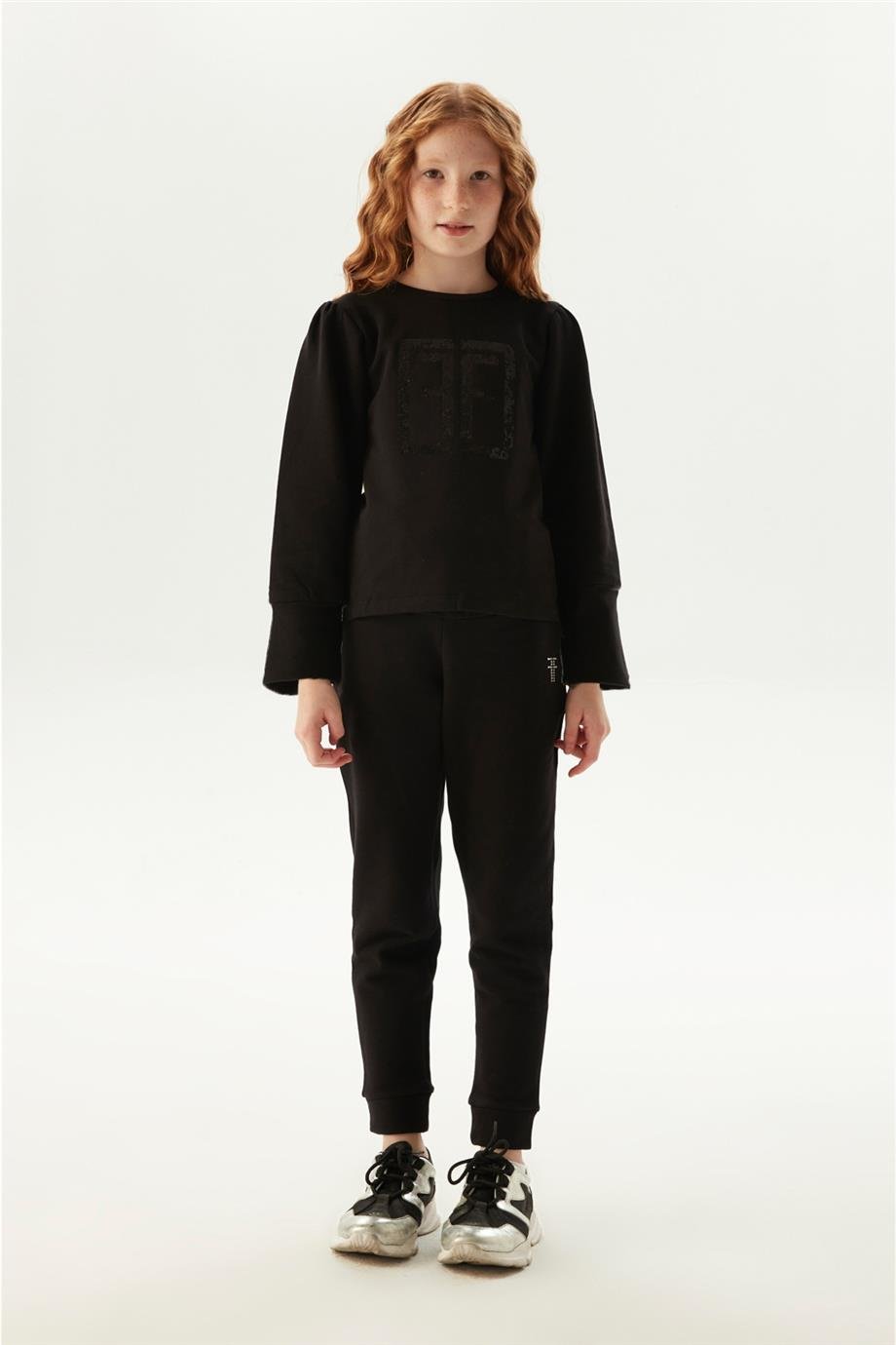 Fracomina Kız Çocuk Siyah Sweatshirt