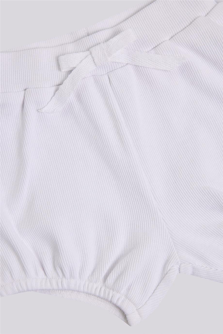 Gb Baby Basic Kız Bebek Beyaz Body ve Şort TakımıGb Baby Basic Kız Bebek Beyaz Body ve Şort Takımı