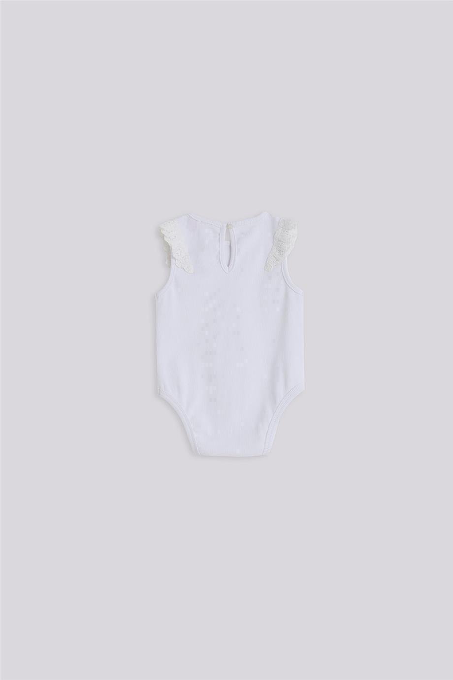 Gb Baby Basic Kız Bebek Beyaz Body ve Şort TakımıGb Baby Basic Kız Bebek Beyaz Body ve Şort Takımı