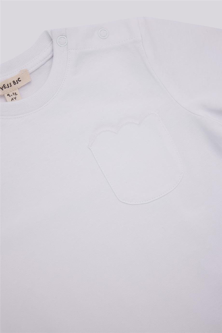 Gb Baby Basic Kız Bebek Beyaz TshirtGb Baby Basic Kız Bebek Beyaz Tshirt