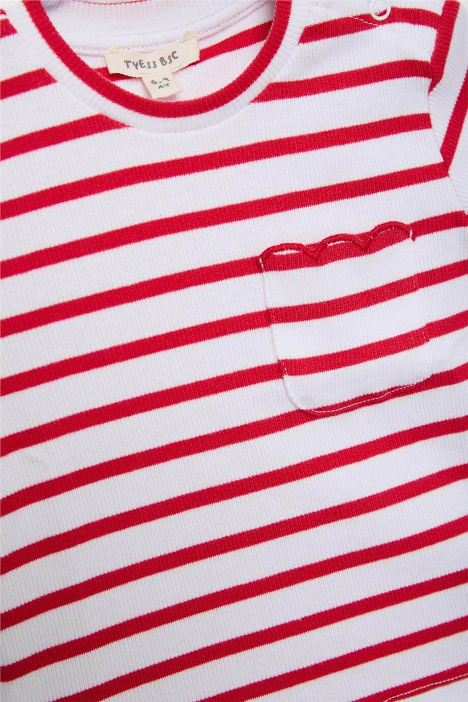 Gb Baby Basic Kız Bebek Çizgili TişörtGb Baby Basic Kız Bebek Çizgili Tişört