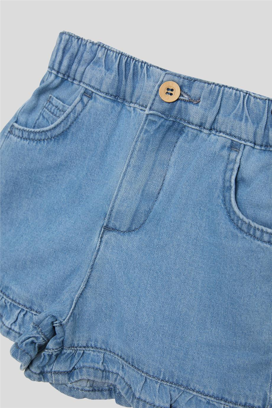 Gb Baby Basic Kız Bebek Denim ŞortGb Baby Basic Kız Bebek Denim Şort