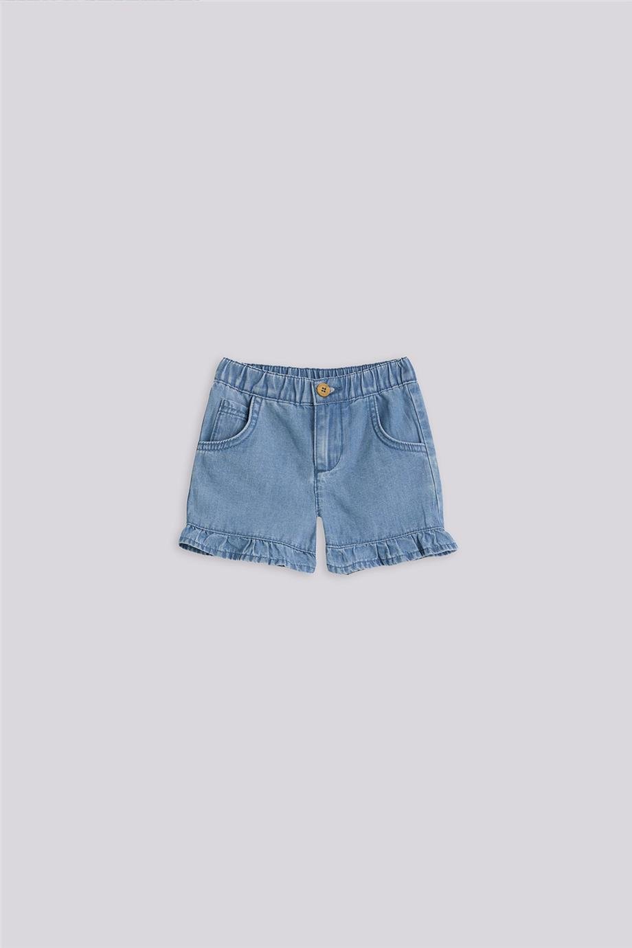 Gb Baby Basic Kız Bebek Denim ŞortGb Baby Basic Kız Bebek Denim Şort