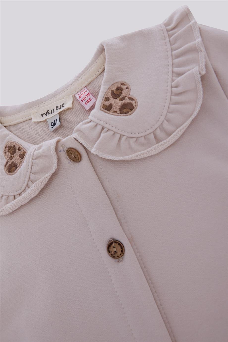 Gb Baby Basic Kız Bebek Ekru TulumGb Baby Basic Kız Bebek Ekru Tulum