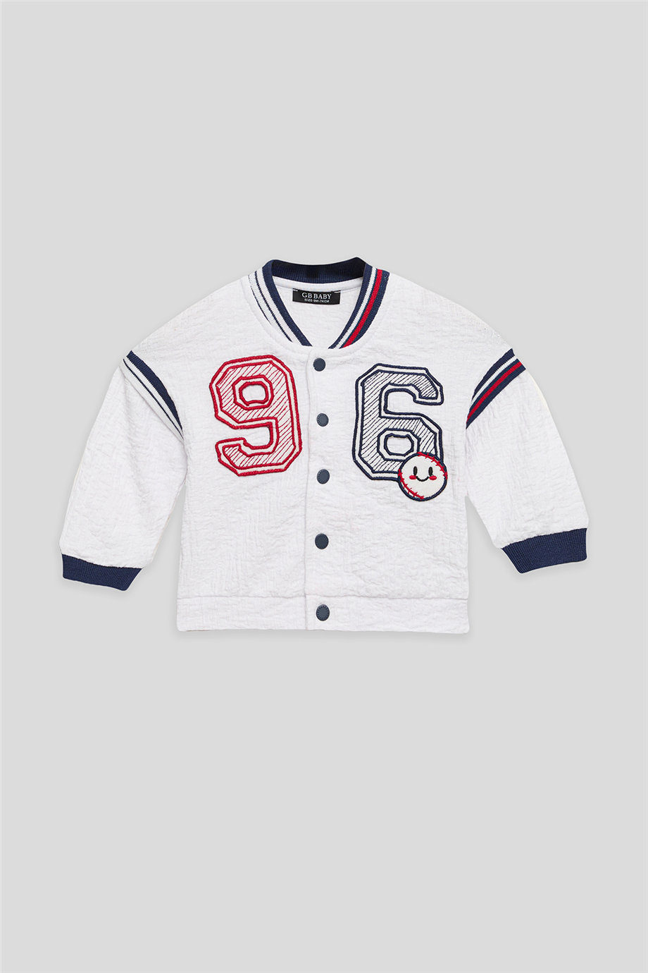GB Baby Erkek Bebek Beyaz Eşofman ÜstüGB Baby Erkek Bebek Beyaz Eşofman Üstü