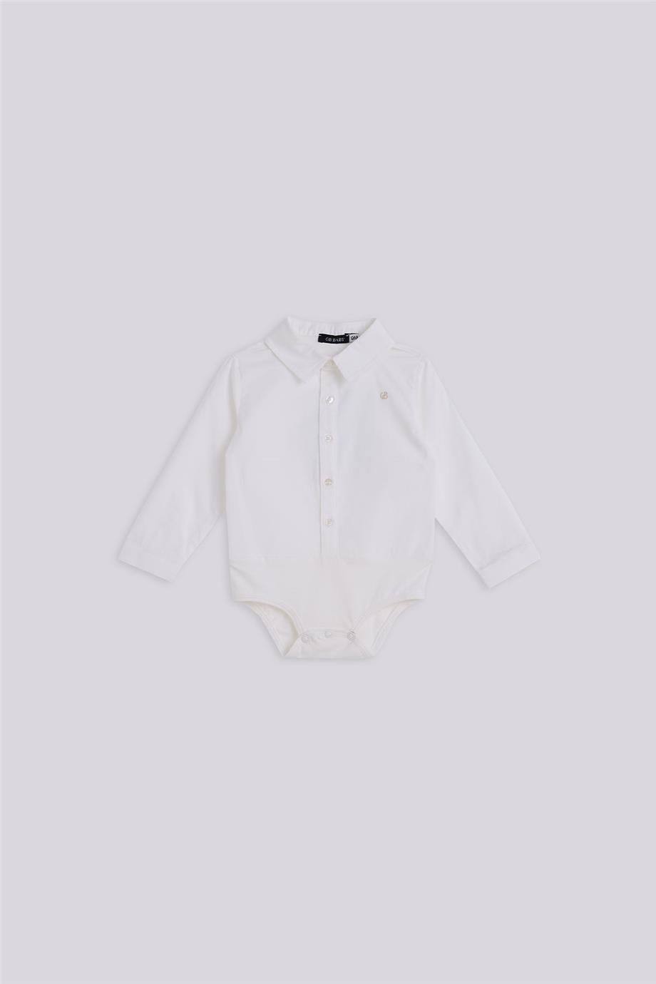 GB Baby Erkek Bebek Beyaz GömlekGB Baby Erkek Bebek Beyaz Gömlek