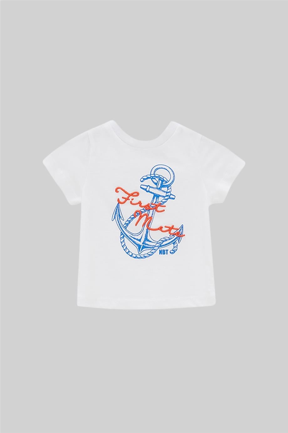 GB Baby Erkek Bebek Beyaz T-Shirt