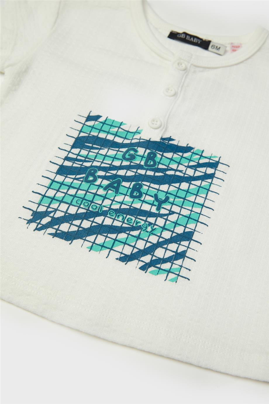 GB Baby Erkek Bebek Beyaz T-Shirt