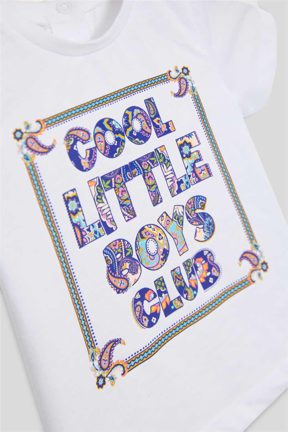GB Baby Baby Boy White TshirtGB Baby Baby Boy White Tshirt