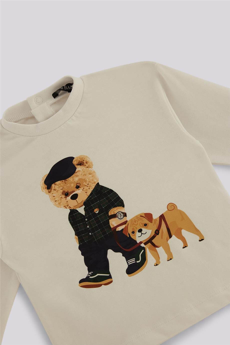 GB Baby Baby Boy White TshirtGB Baby Baby Boy White Tshirt
