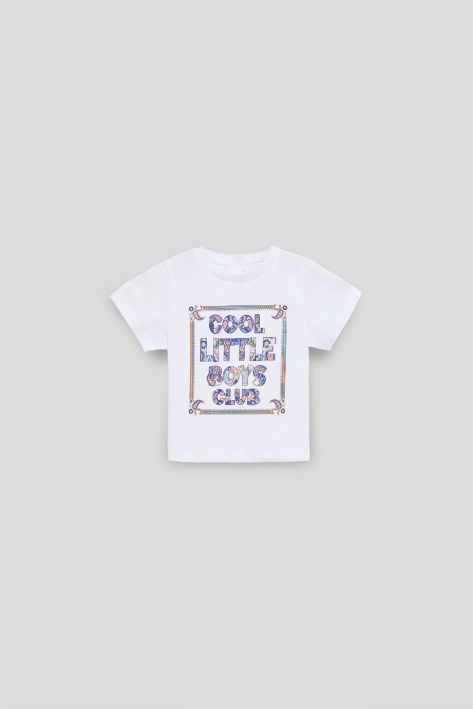 GB Baby Baby Boy White TshirtGB Baby Baby Boy White Tshirt