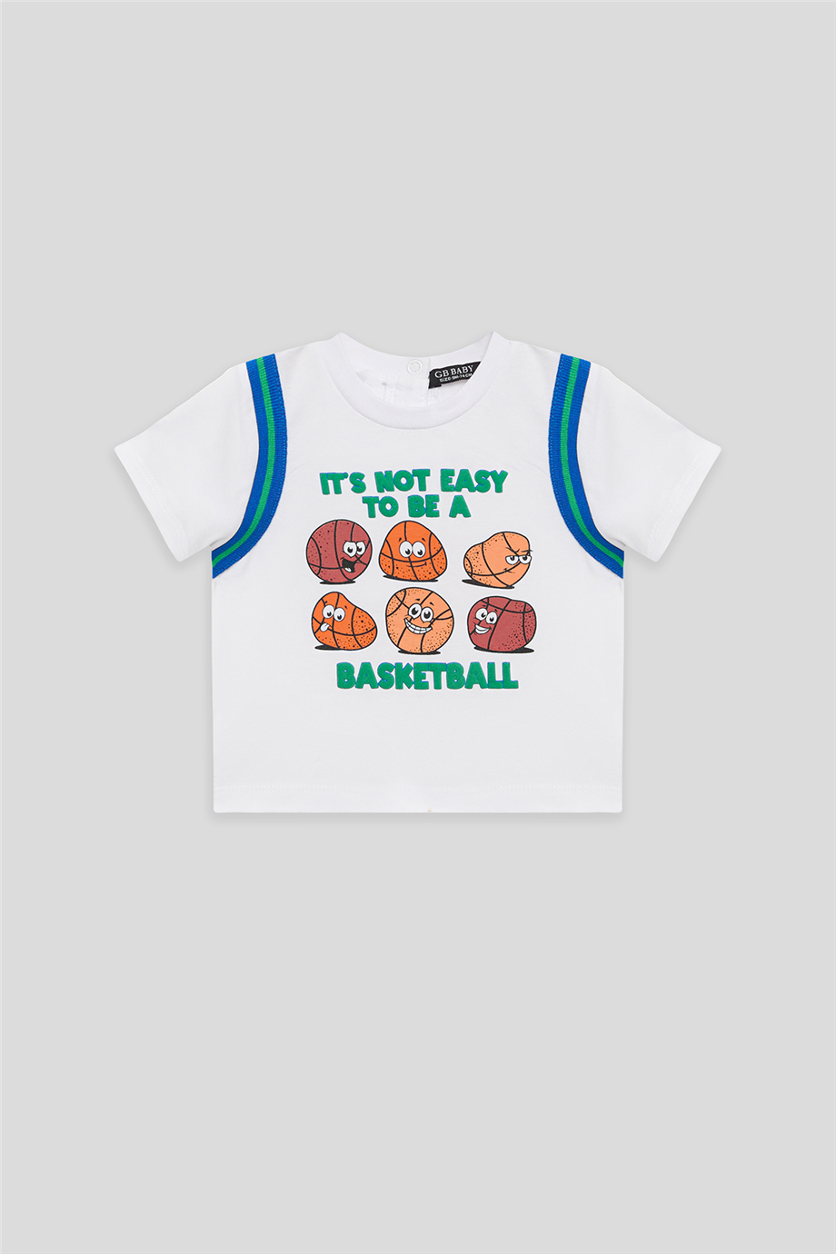 GB Baby Erkek Bebek Beyaz TshirtGB Baby Erkek Bebek Beyaz Tshirt