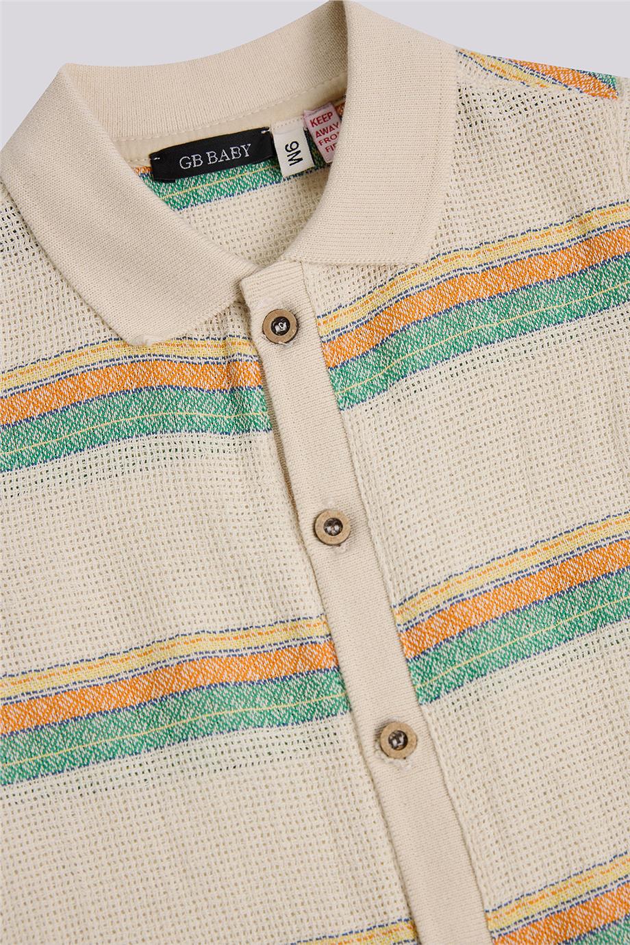 GB Baby Erkek Bebek Çizgili GömlekGB Baby Erkek Bebek Çizgili Gömlek